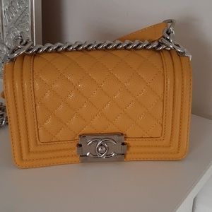 Chanel yellow bag